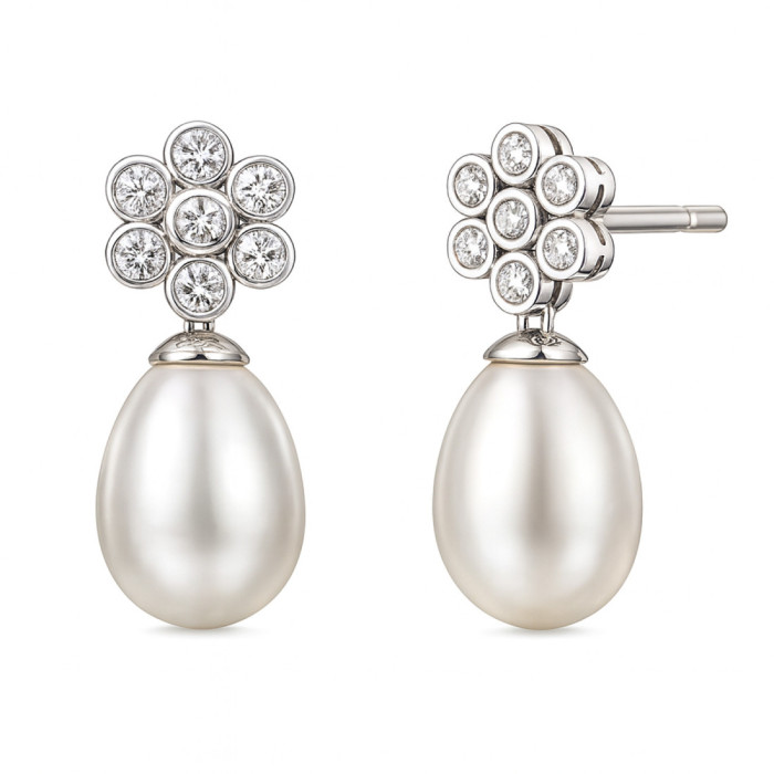 Orecchini Lady Diamond - Orecchini di perle