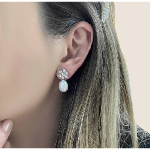 Pendientes Diamantes Pearls Lady - Pendientes de Perlas 2