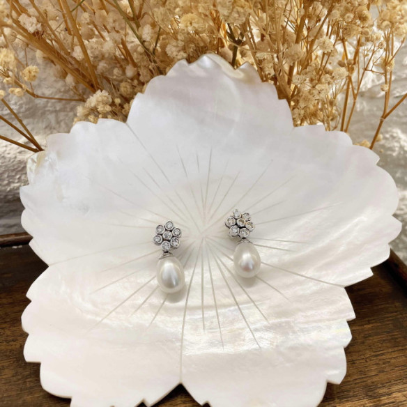Orecchini Lady Diamond - Orecchini di perle