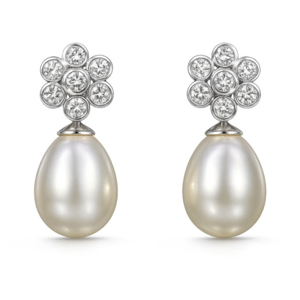 Orecchini Lady Diamond - Orecchini di perle