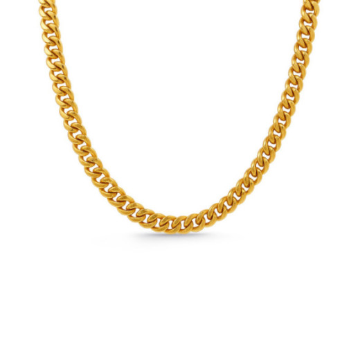 Cadena Oro 18K Eslabon Cubano 7Mm 70cm - Correntes de ouro