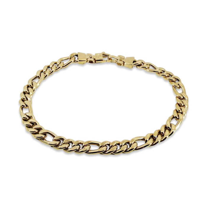 Pulsera Oro 18K Barbada Programada 3-1 6Mm 19cm - Gioielli uomo