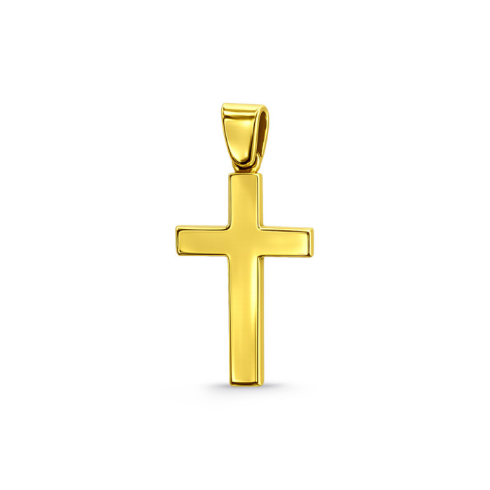 Cruz Oro Amarillo Catholic Sign - Cruces