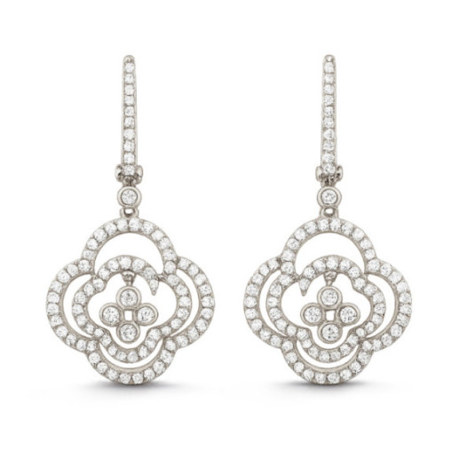 Pendientes Oro Flor Arabesq - Pendientes de Novia