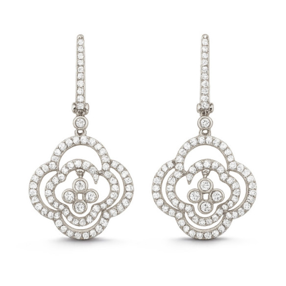 Pendientes Oro Flor Arabesq - Pendientes de Novia