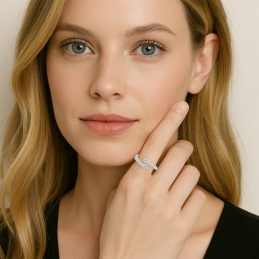 Anillo Diamantes Sion - design moderno 2