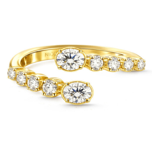 Sion Diamond Ring - Yellow Gold Modern Rings