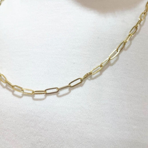 Cadena Oro Amarillo Plana 3.0X9.0Mm 60Cm - Catene d'oro uomo