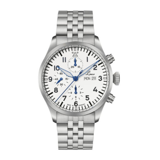 Laco Kiel.0 Weiß MB Chrono 43mm Auto - LACO