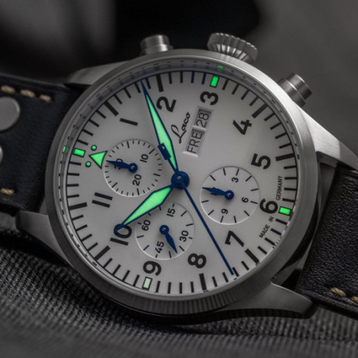 Laco Kiel.2 Weiß Chrono 43mm Auto - LACO 2