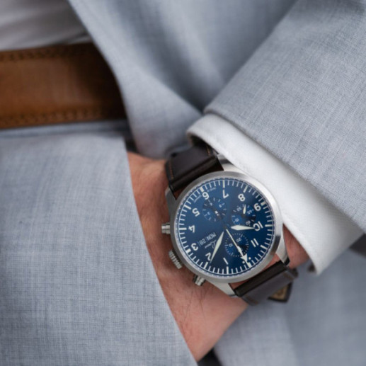 Laco Kiel.2 Blau Chrono 43mm Auto - LACO 2