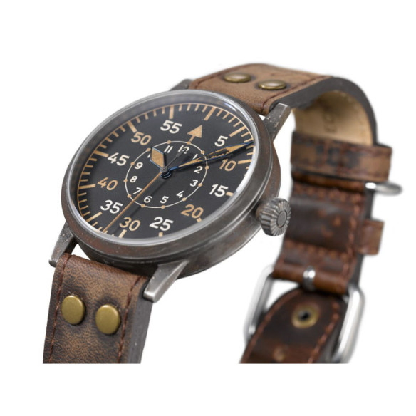 Laco Erbstücke Leipzig Erbs. 42 mm Original Manual-Winding Flieger - LACO