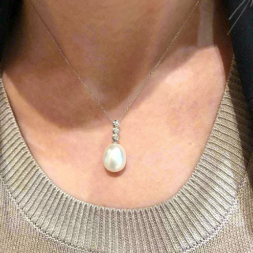 Perle di perle e perle perle signora - Collane di diamante 2