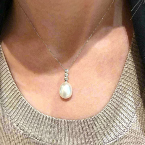 Perle di perle e perle perle signora - Collane di diamante