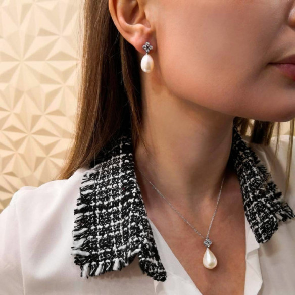 Colgante Diamantes Y Perla Pearls Lady - Collares de Diamantes
