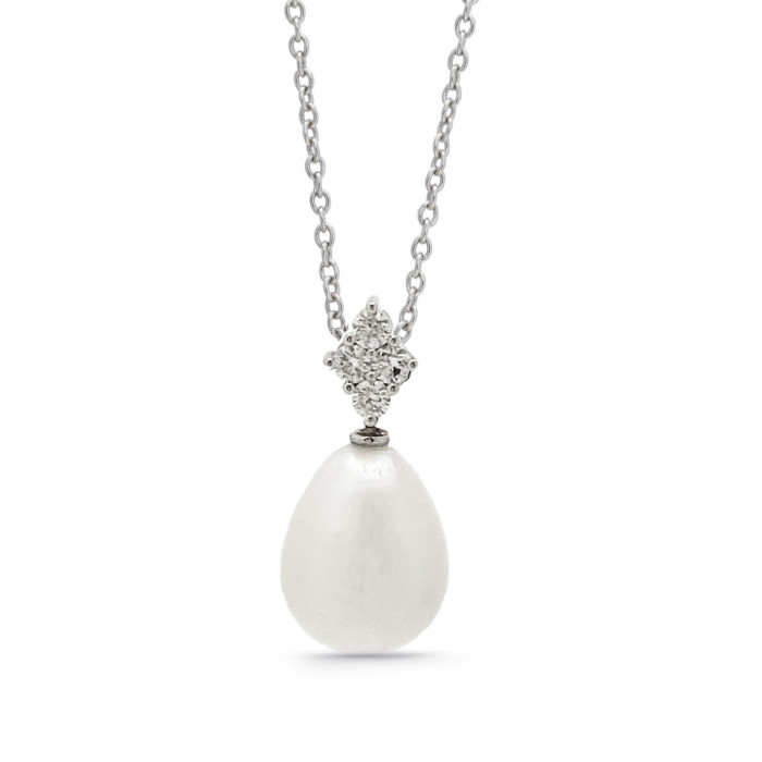 Colgante Diamantes Y Perla Pearls Lady - Collares de Diamantes