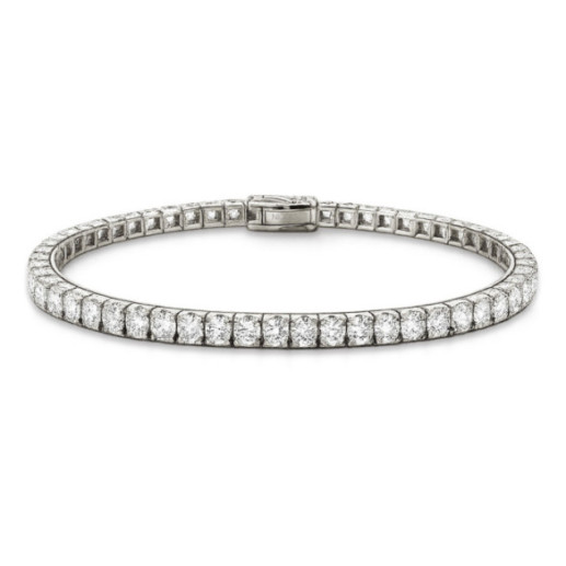 Pulsera Diamantes 5.97 ct. Oro Blanco Riviere - Riviere de diamantes brilhantes