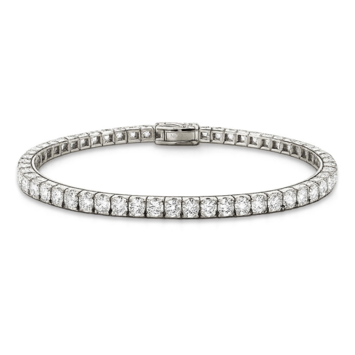 Pulsera Diamantes 5.97 ct. Oro Blanco Riviere - Riviere von hellen Diamanten