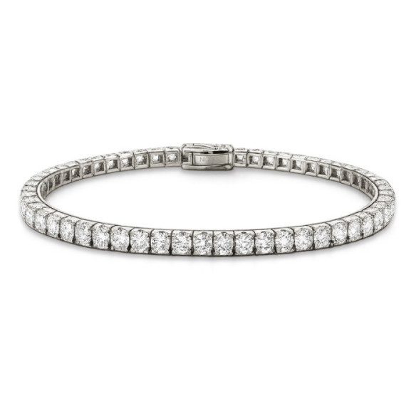 Pulsera Diamantes 5.97 ct. Oro Blanco Riviere - Riviere de Diamantes Brillantes