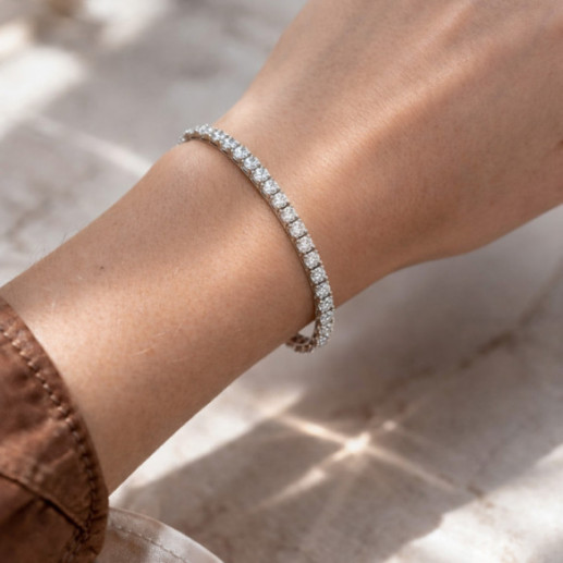 Pulsera Diamantes 5.97 ct. Oro Blanco Riviere - Riviere de Diamantes Brillantes 2