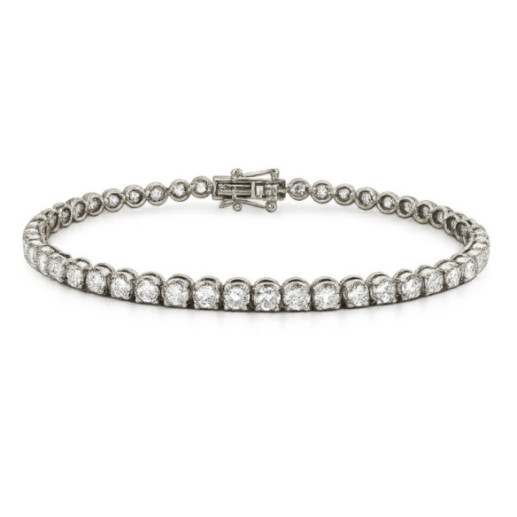 Pulsera Diamantes 4.52 ct. Oro Blanco Riviere - Riviere de Diamantes Brillantes