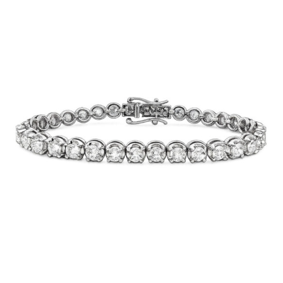 Pulsera Diamantes 7.0 ct. Oro Blanco Riviere - Riviere di diamanti brillanti