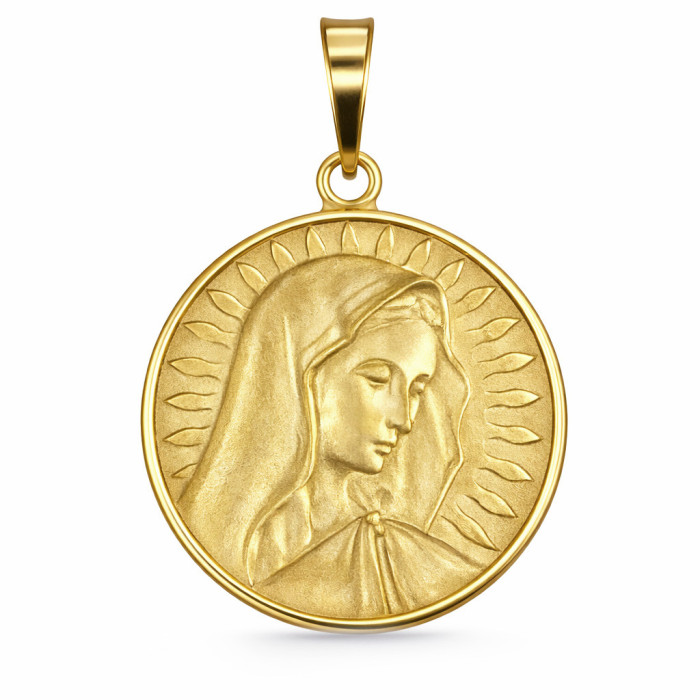 Medalla Virgen Del Dedo Oro Amarillo 18K - Médailles vierges