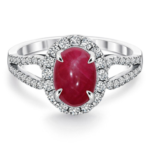 Anillo Diamantes Rubí Royal Jewels - Anillos de Rubí