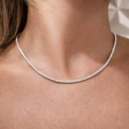 Collar Diamantes 5ct Riviere 43cm Jackie - Coleiras Riviere Diamonds 2
