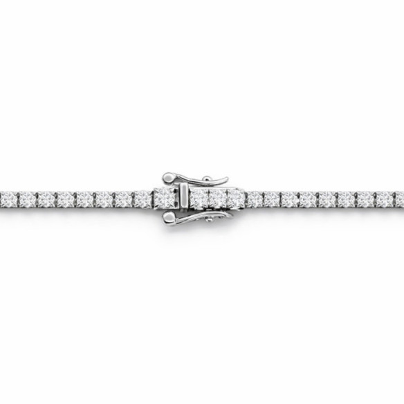 Diamond Necklace 5.00 ct White Gold Riviere 43 cm - Collars Riviere Diamonds
