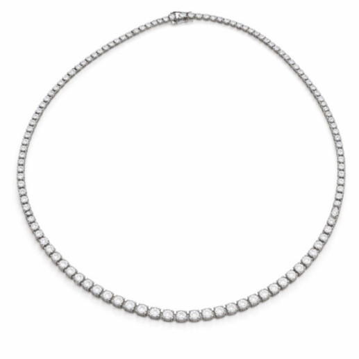 Collar Diamantes 5,00 ct Oro Blanco Riviere 40 cm - Coleiras Riviere Diamonds
