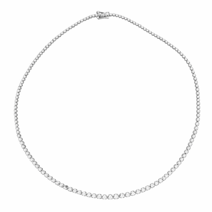 Collar Diamantes 3,50 ct Oro Blanco Riviere 40 cm - Coleiras Riviere Diamonds