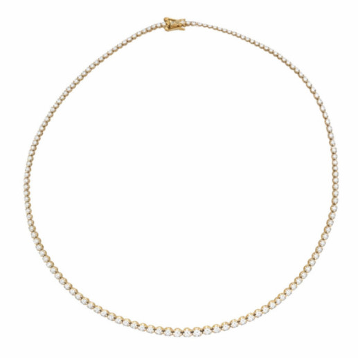 Collar Diamantes 3,50 ct Oro Amarillo Riviere 40 cm - Colliers Rivière Diamants