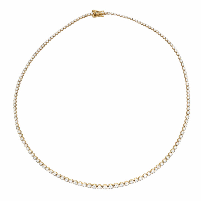 Collar Diamantes 3,50 ct Oro Amarillo Riviere 40 cm - Coleiras Riviere Diamonds