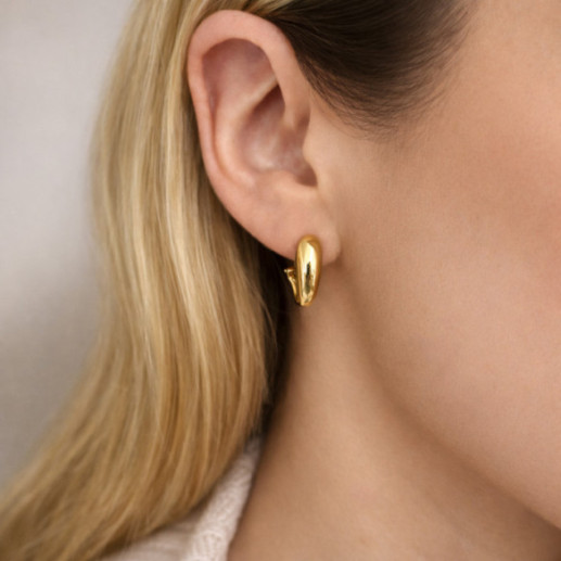 Nochentera Omega Hoop Earrings - Earrings 2