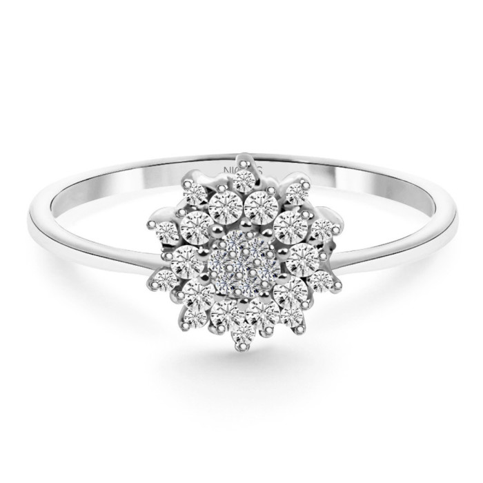 Anillo Vintage Oro Y Diamantes Snow Flower - RINGE