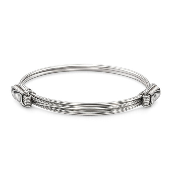 Pulsera Plata Nudo Corredera 6 Hilos - Pulseras de plata