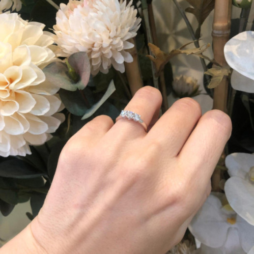 Anillo Trilogy Diamante 0.65 Oro Blanco - Bague de fiançailles 2