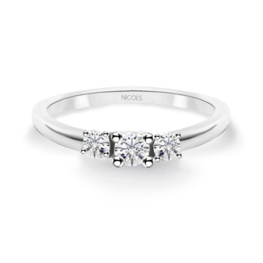 Anillo Megan Trilogy 0.25 - Talla Brillante