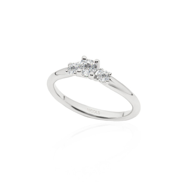 Anillo Megan Trilogy 0.25 - Talla Brillante