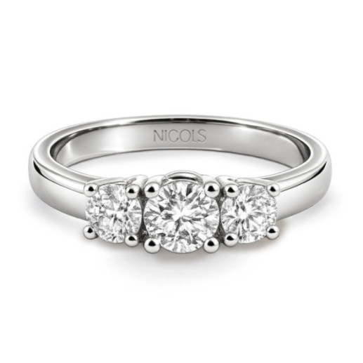 Anillo Megan Trilogy 0.55 - Talla Brillante