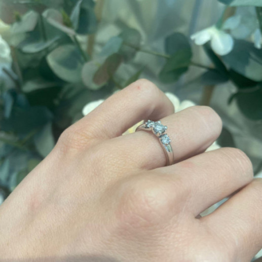 Anillo Megan Trilogy 0.55 - Talla Brillante 2