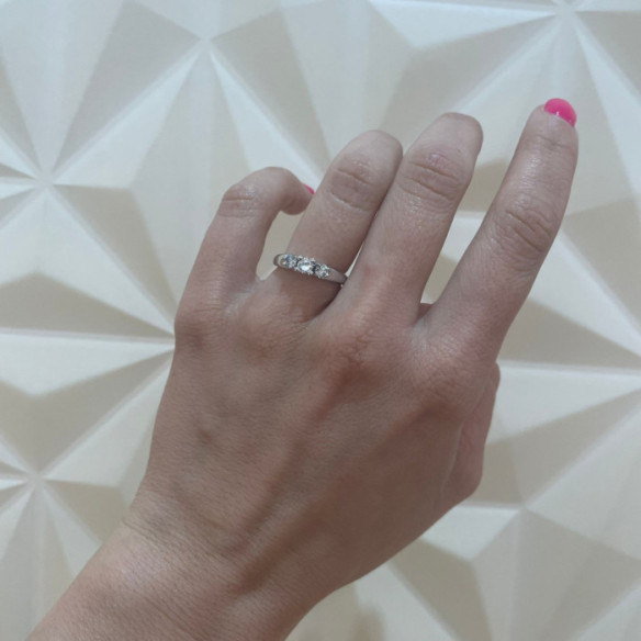Solitaire Ring MEGAN TRILOGY 0.55 - Brilliant Cut