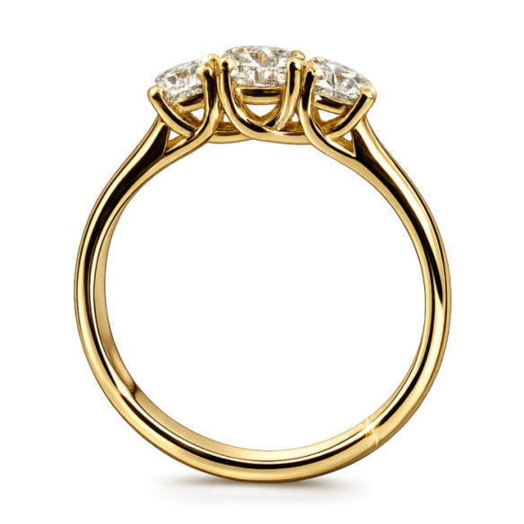Anillo Megan Trilogy 0.55 Oro Amarillo - Génial