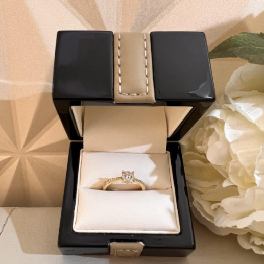 Anel diamantes Noa 0.48 ouro amarelo - Ouro amarelo solitário 2