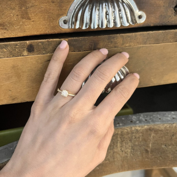 Anillo Diamantes Noa 0.48 Oro Amarillo - Solitarios de Oro Amarillo