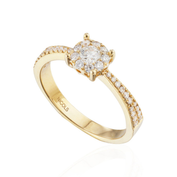 Anello Diamanti Noa 0.48 Oro Giallo - Oro giallo solitario