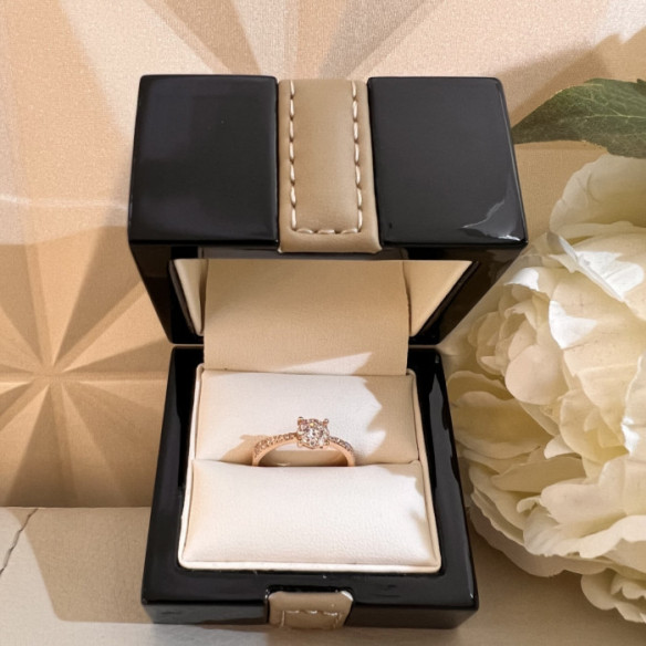 Anillo Diamantes Noa 0.48 Oro Rosa - ANILLOS
