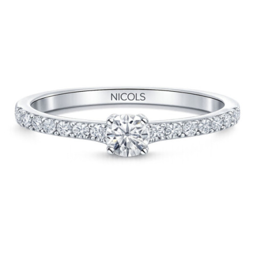 Anillo Diamantes Dafne Petit Oro Blanco - ANILLOS