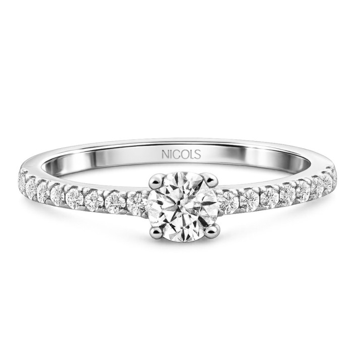 Anillo Solitario Brillante Dafne Petit 0.20 - ANILLOS